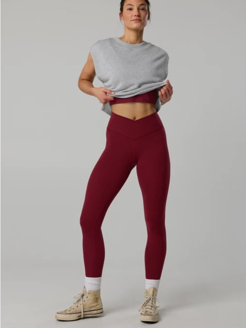 Aerie Real Me High Waisted Crossover Leggings with Pockets